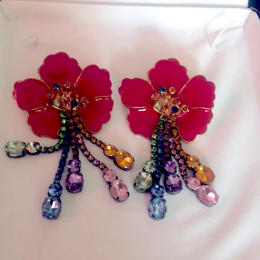 Floral earrings